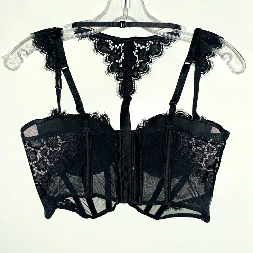 Victoria's Secret Very Sexy Longline Halter Lace Corset Top (NWT) - Picture 5 of 16